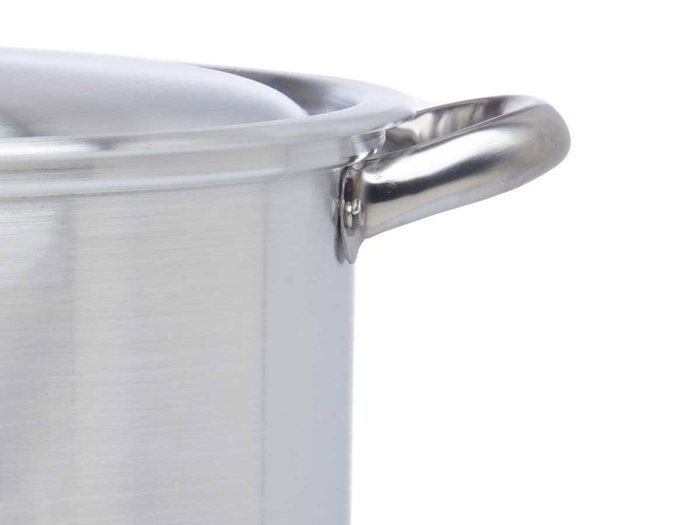 Kinvara Cacerola de Aluminio 30 cm 10 Litros - Apta para Lavavajillas, Gas y Horno - 40 x 32.3 x 16 cm - Color Plata (Set de 6) Kinvara Cacerola de Aluminio 30 cm 10 Litros - Apta para Lavavajillas, Gas y Horno - 40 x 32.3 x 16 cm - Color Plata (Set de 6)