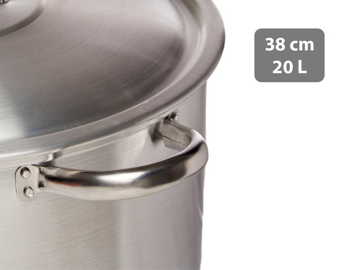 Kinvara Cacerola Aluminio 38 cm 20 L, apta para horno (Set de 3)
