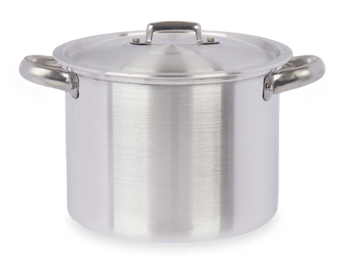 Kinvara Olla de Aluminio de 18 cm y 3 L, Plata (Set de 6)