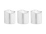 Giftdecor Set 3 Velas LED Taco Plata 18x14x4 cm (Set de 24)