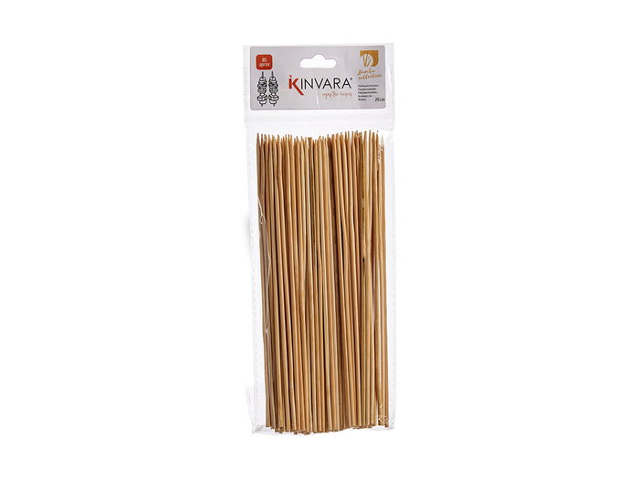Kinvara Set 85 Pinchos Bambú 20 cm Ideal para Barbacoa y Cocina Casera, Material Natural Resistente y Versátil (Set de 96) Kinvara Set 85 Pinchos Bambú 20 cm Ideal para Barbacoa y Cocina Casera, Material Natural Resistente y Versátil (Set de 96)