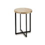 GIFTDECOR Mesa Auxiliar Redonda Nácar Claro 45cm
