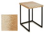 GIFTDECOR Mesa Auxiliar Cuadrada Nácar Claro 47cm