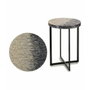 Giftdecor Mesa Redonda Nácar Gris Degradado 45cm