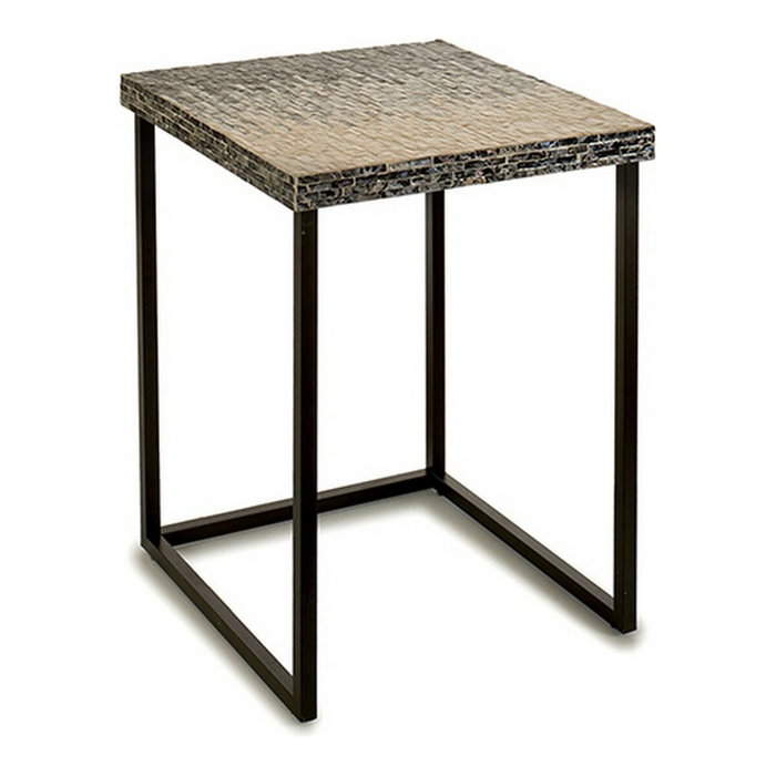 Giftdecor Mesa Cuadrada Nácar Gris Degradado 47cm