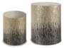Giftdecor Taburete Redondo Nácar Gris Degradado