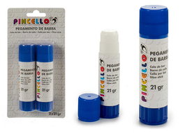 PINCELLO Set 2 Barras Pegamento 21Gr Azul Blanco 9 x 17 x 2.5 cm (Set de 48)