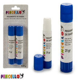 Pincello Set de 2 Barras de Pegamento 21g Azul y Blanco