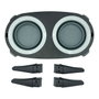 Mascow Comedero Doble de Silicona Gris y Negro