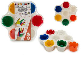 Pincello Soporte Pintura Dedos 23x6x25 cm (Set de 12)