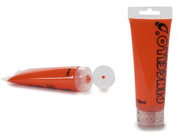 Pincello Tubo Pintura Acrilica 120ml Naranja (Set de 24)