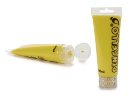 Pincello Tubo Pintura Acrílica 120ml Amarillo 6 x 4 x 16 cm (Set de 24)