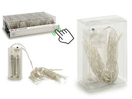 Giftdecor Tira 20 Bombillas Led Blanca 4x6x9 cm (Set de 30)