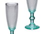 VIVALTO Copa Puntos Cava Pie Turquesa 185 ml 7x20x7 cm (Set de 36)