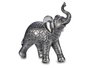 GIFTDECOR Elefante de Resina Grande Plata