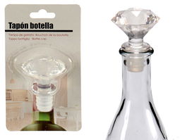 Arte Regal Tapón Botella Diamante Transparente 8.5 x 4.5 x 14.5 cm (Set de 48)