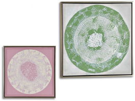 Giftdecor Lienzo Abstracto Surtidos 52.5 cm x 2.8 cm x 52.5 cm (Set de 4)