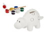 Pincello Hucha Dinosaurio Cerámica para Pintar 15 x 8 x 6 cm con Colores Acrílicos (Set de 24)