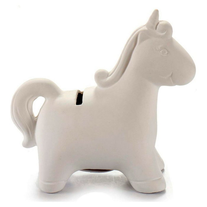 Pincello Hucha Unicornio Cerámica para Colorear Blanco Pincello Hucha Unicornio Cerámica para Colorear Blanco