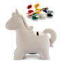 Pincello Hucha Unicornio Cerámica para Colorear Blanco