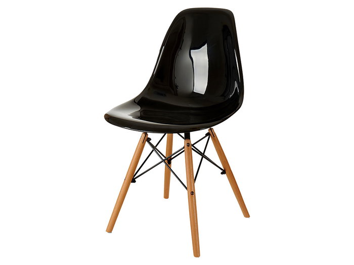 GIFTDECOR Silla Negra Kirk 53 cm x 82 cm x 47 cm (Set de 4)