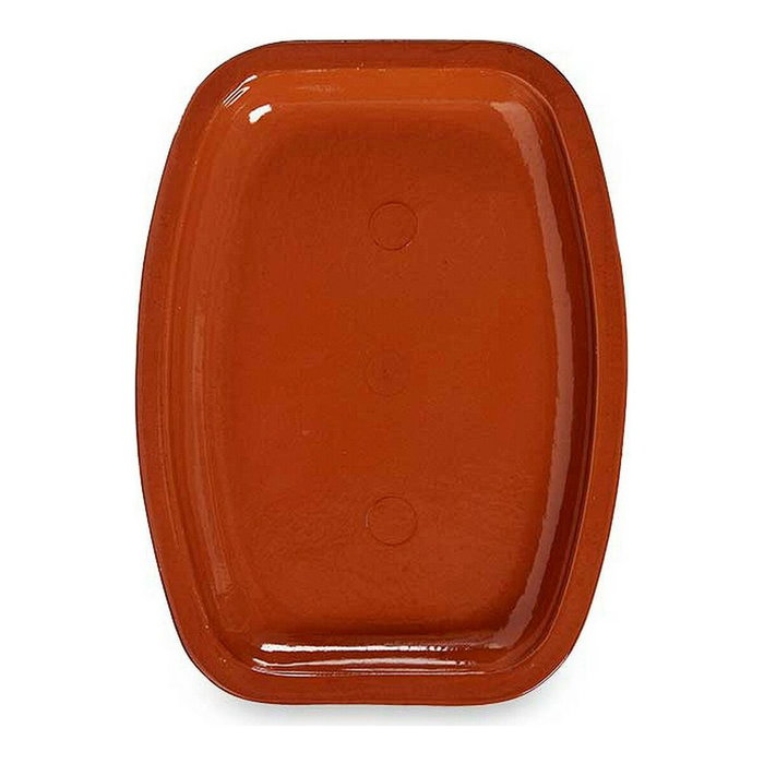 LA DEHESA Bandeja Plana Rectangular de Barro Refractario Miel de 6 Unidades LA DEHESA Bandeja Plana Rectangular de Barro Refractario Miel de 6 Unidades