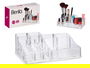 Berilo Organizador 14 Huecos Transparente Plástico 22.3 x 7.2 x 12.7 cm (Set de 12)