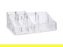 Berilo Organizador 14 Huecos Transparente Plástico 22.3 x 7.2 x 12.7 cm (Set de 12)