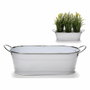 Ibergarden Jardinera 2 Asas Blanco Filo Plata