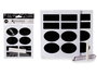 Kinvara Set 16 Pegatina Pizarra Y Tiza Negro 14 x 22.5 x 2 cm (Set de 72)