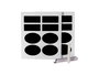 Kinvara Set 16 Pegatina Pizarra Y Tiza Negro 14 x 22.5 x 2 cm (Set de 72)