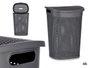 Kipit Cesto Ropa con Tapa 60L Antracita 43.5x34x57 cm (Set de 6)