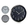 Reloj de Pared Negro Gris Blanco Plástico Vidrio 33 x 4 x 33 cm