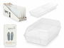 Kipit Caja Organizador Zapatos Caballero 21x13x37cm Transparente (Set de 12)