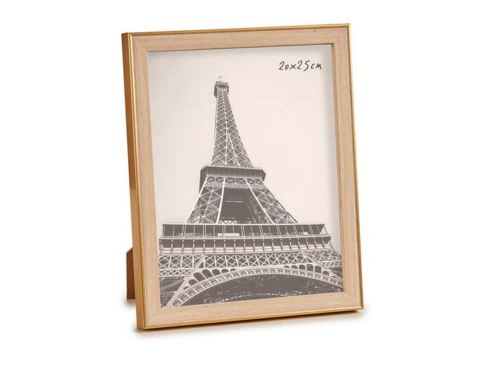 Giftdecor Portafoto Oro Color Madera 20x25 cm (Set de 24)