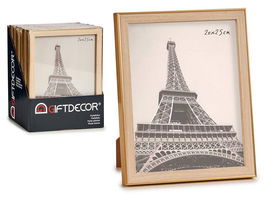 Giftdecor Portafoto Oro Color Madera 20x25 cm (Set de 24)