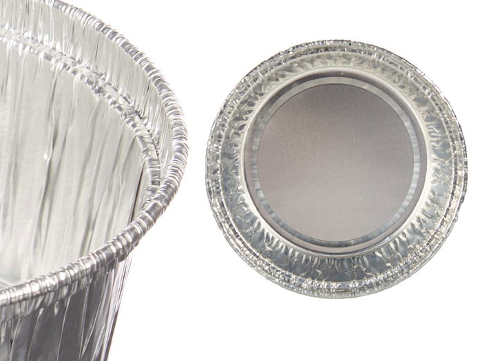 Kinvara Set 10 Moldes Flan Aluminio Redondo 8.5x8.5x4 cm (Set de 24)