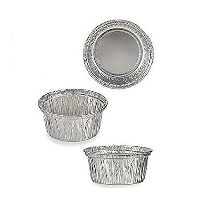Kinvara Set de 10 Moldes para Flan Aluminio Redondo