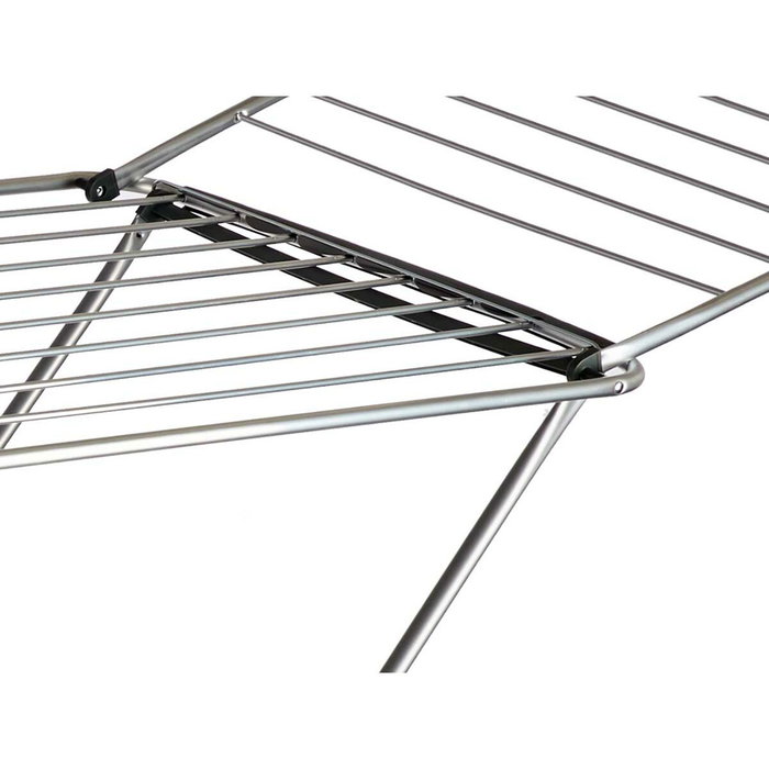 Tendedero Plegable Aluminio Blanco Gris claro Gris oscuro (55,5 x 108 x 178 cm)