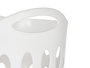 Kipit Cesto de Plástico Blanco 50 L con Asas 44 x 56.5 x 42 cm (Set de 12)