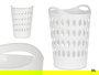 Kipit Cesto de Plástico Blanco 50 L con Asas 44 x 56.5 x 42 cm (Set de 12)