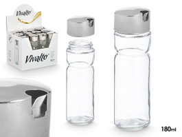 Vivalto Aceitera de Vidrio con Tapón de Metal 180ml