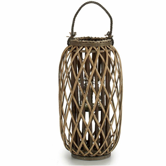 Giftdecor Portavelas de Mimbre 52cm Natural