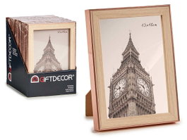 GIFTDECOR Portafotos Cobre Color Madera 13x18cm (Pack de 24)