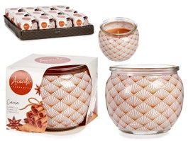 ACORDE Vela Tarro Cristal Canela Picante Naranja