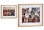 GIFTDECOR Cuadro Edificios Surtidos Apaisado Marco Haya 43x53cm