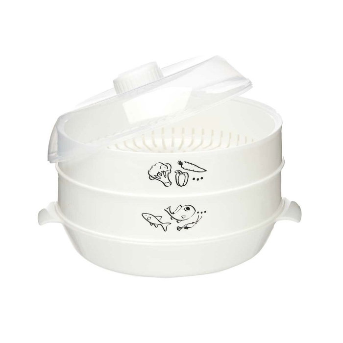 Kinvara Vaporera de Microondas 2,4L Blanco (Pack de 12)