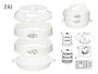 Kinvara Vaporera de Microondas 2,4L Blanco (Pack de 12)