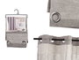 Cortina 140x260 cm 8 Anillas Gris Blanco Giftdecor (Set de 6)