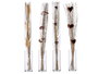 Giftdecor Ramillete Blanco y Natural Surtido 96 cm de Alto 12 cm de Ancho 10 cm de Largo en Fibra Natural (Set de 24)